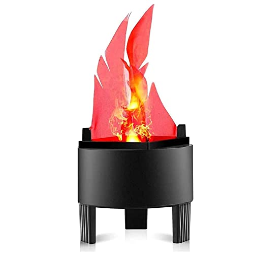 Topchances LED Fake Fire Flamme Licht, 3D flackernde Feuer Flamme Elektronische Flamme Nachtlicht Requisit Simulierte Flamme Lampe Prop für Halloween