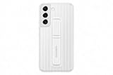 Samsung Protective Standing Smartphone Cover EF-RS901 für Galaxy S22, Handy-Hülle, Schutz, ausklappbarer Standfuß, griffige Oberfläche, Weiß