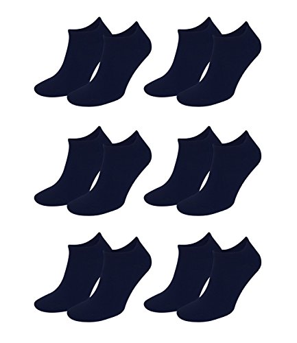 Tommy Hilfiger Herren Classic Sneaker 342023001 6Paar, Farbe:Blau;Sockengröße:43-46;Artikel:Sneaker dark navy 342023001-322