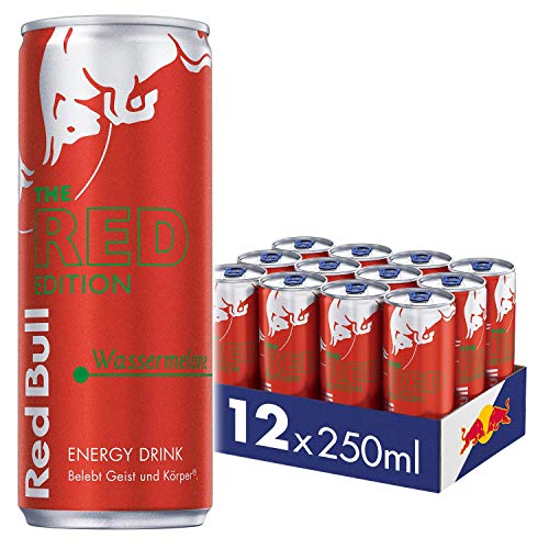 Red Bull Energy Drink, Red Edition Wassermelone, 12er Pack (12 x 250 ml)