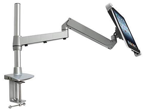 System-S Universal Tischhalterung Halter mit Schwenkarm Flexibel Ständer Stand mit Tischklemme für Tablet PC ebook Reader