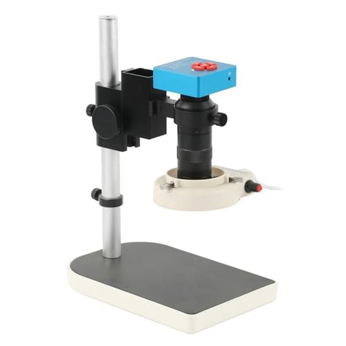 Mikroskop-Zubehör-Kit 55MP 4K 2K HDMI USB Digital Industrie Video Mikroskop Kamera + 180X 200X 500X C Mount Objektiv for Telefon PCB Löten Uhr Reparatur Mikroskopische Objektträger (Size : 100X)