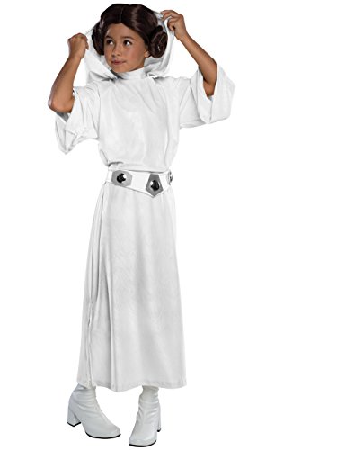 Rubie's Offizielles Deluxe Prinzessin Leia Mädchen Kostüm Star Wars Das Erwachen der Macht Kinder Kostüm