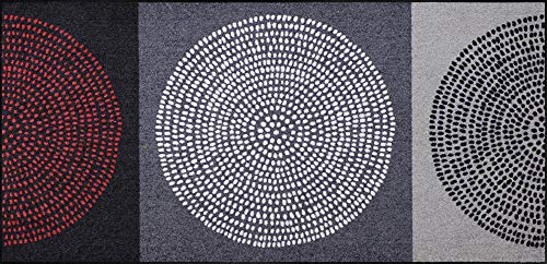 Salonloewe Fußmatte grau Größe 75x150 cm