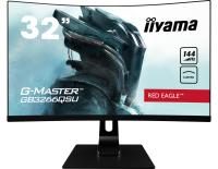 iiyama G-Master Red Eagle GB3266QSU-B1 Curved 80cm (31,5 Zoll) VA LED-Monitor WQHD (HDMI, DisplayPort, USB, 1ms Reaktionszeit, 144Hz, FreeSync Premium, höhenverstellbar) schwarz
