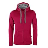 HRM Herren Jas M Kapuzenpullover, Himbeere, L