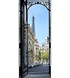 PLAGE 141012 Aufkleber für Türen-Paris, 204 x 83 cm