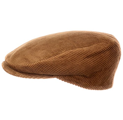 WEROR Herren Damen Schiebermütze Schirmmütze Flatcap Cap Mütze Cord WEROR-114-40790 (54, Beige)