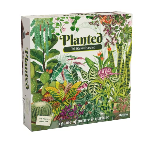 Planted Game by Phil Walker-Harding - Buffalo Games - Sammeln und pflegen Sie Ihre Zimmerpflanzen. - Spieleabend für Erwachsene - Deckbauspiel