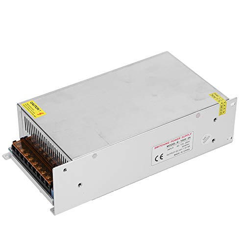 DC24V-Schalter Netzteil Treiberadapter Aluminiumlegierung Netzteil für LED-Bildschirmstreifenlicht 3D-Drucker(S-1000-24（24V/41.6A/1000W）AC170-250V)