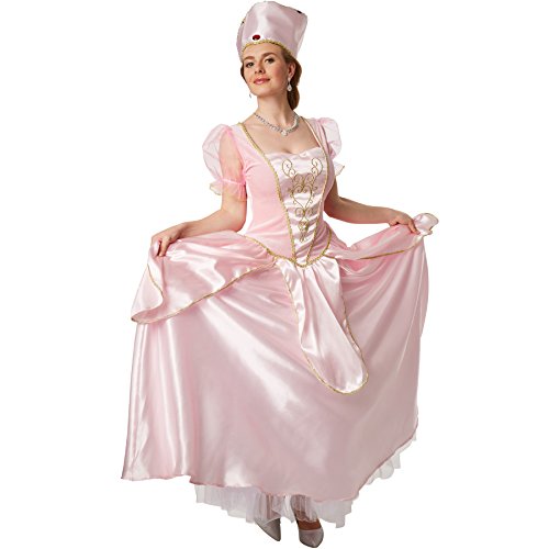 dressforfun Kostüm Prinzessin Dornröschen | Zauberhaftes Kleid mit besticktem Brustbereich inkl. Krone (L | no. 301880)
