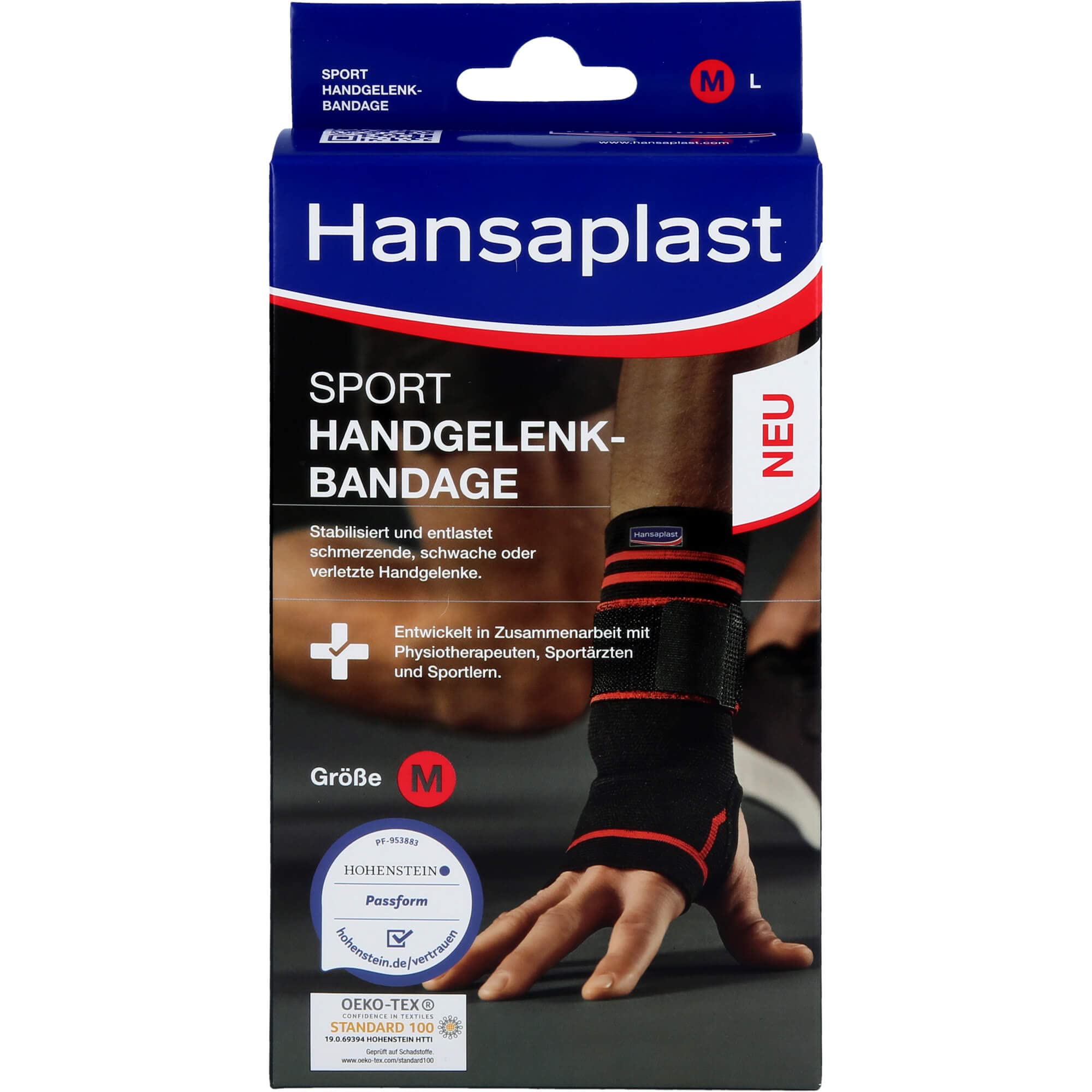 HANSAPLAST Sport Handgelenk-Bandage Gr. S/M 1 St