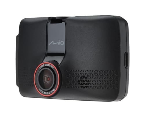 Mio™ MiVue 803 Dashcam Auto Kamera mit 2.5K QHD-Auflösung, 60bps & 5M Sensor für scharfe Bilder bis ins Detail I Echtzeit-Backup der Dash Cam Dank WLAN & OTA I Dashcam mit Speedcam-Alarm & GPS