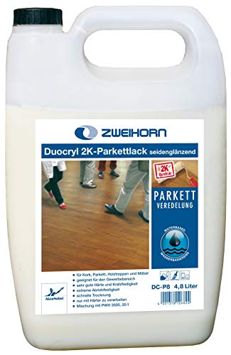 Zweihorn Duocryl 2K-Parkettlack DC-P 9 seidenmatt (4,8 Liter)