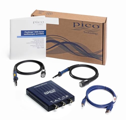 Pico Technology PicoScope 2204A 2 Kanal Channel Oscilloscope, USB Digital Handheld Oszilloskop 10 MHz mit Sonde