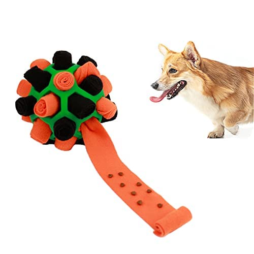 YANGYANGDA Kauspielzeug für Hunde, interaktives Hundespielzeug, Schnüffelball für Hunde, Schnüffelmatte, natürliche Futtersuche, Hundestimulationsspielzeug für kleine, mittelgroße Hunde (H)
