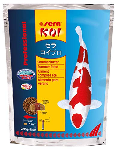 Sera 07014 KOI Professional Sommerfutter 500g Professional Sommerfutter für die Extraportion Energie bei Temperaturen über 17 °C mit einem ausbalancierten Protein/Fett-Verhältnis