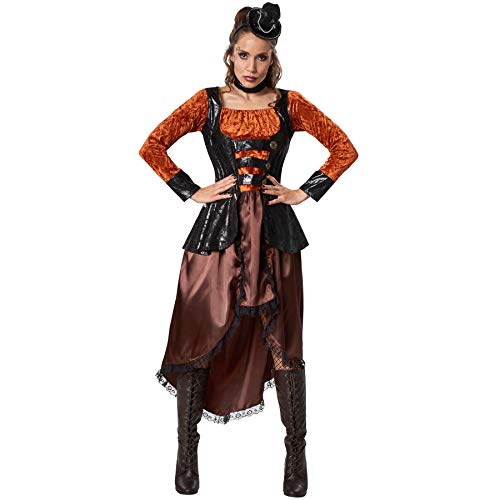 dressforfun 900488 - Damenkostüm Steampunk Prinzessin, Langes Kleid mit Rüschen (XXL | Nr. 302324)