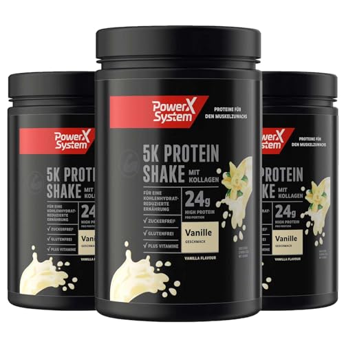 5K Protein Shake Vanille 3 x 360g Mehrkomponenten Eiweißpulver