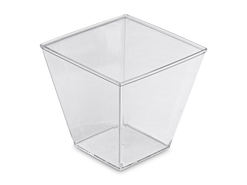 GUILLIN – moulipack verinec200 Karton mit 500 Verrine-Form Pyramidenform 20 cl, Kunststoff, transparent, 6,7 x 6,8 x 6,5 cm