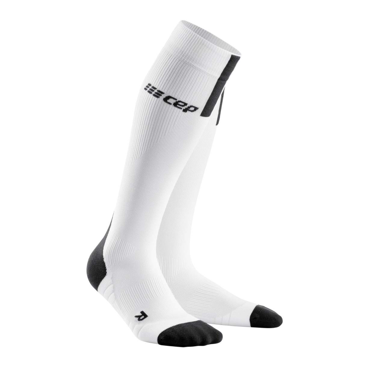CEP Unisex-Adult Compression Socken, 3.0-White/Dark Grey, 38-40