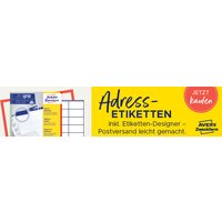 AVERY Zweckform QuickPEEL Adress-Etiketten, 63,5 x 38,1 mm