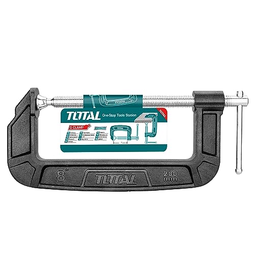 Total Tools - Anzugsschraube, Größe 200 mm, optimal für Holzarbeiten, hält Teile für einfache Handhabung, T-förmiges Gewinde, formbarer Stahl