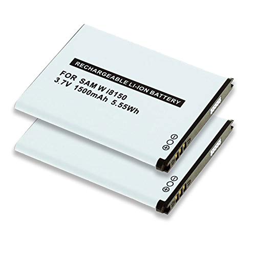 subtel 2X Qualitäts Akku kompatibel mit Samsung Galaxy S WiFi 3.6, Galaxy WiFi 4.2 (YP-GS1,YP-GI1), EB484659VA,EB484659VU 1500mAh Ersatzakku Batterie