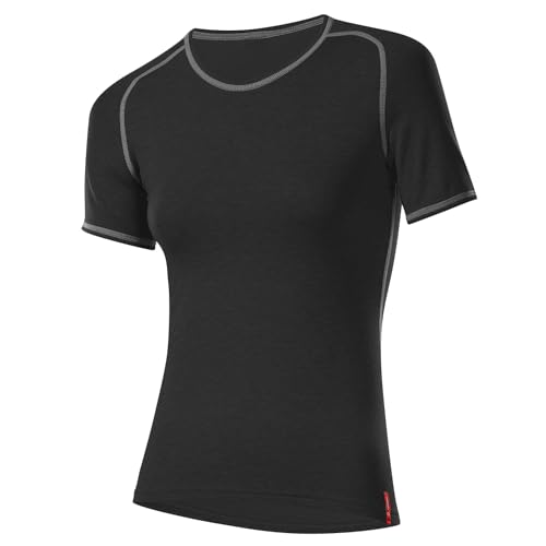 Löffler Damen Unterhemd Shirt Transtex Warm Ka, schwarz, 44