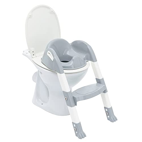 THERMOBABY Kiddyloo Toilettensitz für Kinder, grau, Charme, ab 18 Monaten, hergestellt in Frankreich