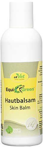 cdVet Naturprodukte EquiGreen Hautbalsam 200 ml - Pflegemittel für Pferde - Hautpflege, besonders für den Fesselbereicht - Krusten- und Grindbildung - mit Mandel- Johanniskrautöl und Ringelblume -