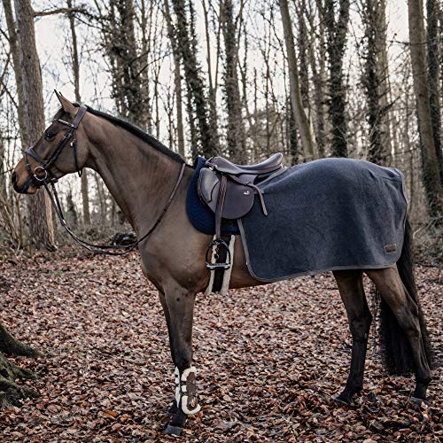 Kentucky Horsewear Quadrat Heavy Fleece Ausreitdecke, Größe:M, Farbe Kentucky Horsewear:Darkgrey
