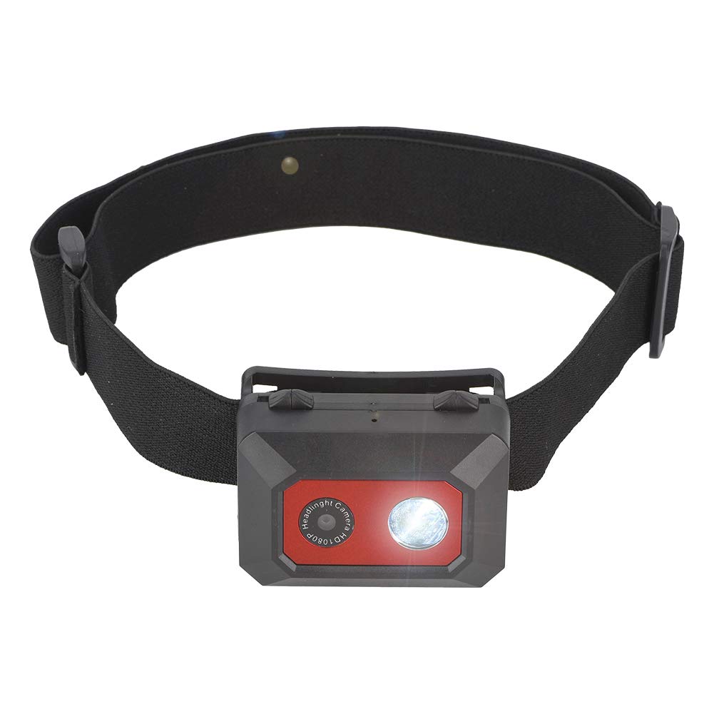 Topiky Action Kamera,5-10M Nachtsichtgerät, 1080P HD,2 in 1, 1,5/6H LED Scheinwerfer/SOS Modus, Freisprech Video Camcorder mit elastischem Kopfbügel, 32GB Speicherplatz für