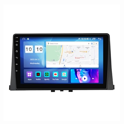 Android 12 Autoradio Mit Navi 2 Din 9 Zoll Touchscreen Autoradio Für Citroen Berlingo 2018-2020 Mit Carplay Android Auto,mit RDS Bluetooth FM AM Lenkradsteuerung Rückfahrkamera ( Color : M300 4+64G )