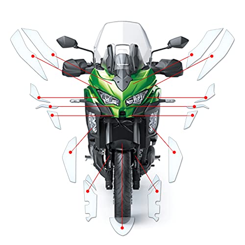 Steinschlag Lackschutzfolie Kratzschutz Transparent geeignet für Kawasaki Versys 1000 SE 2019