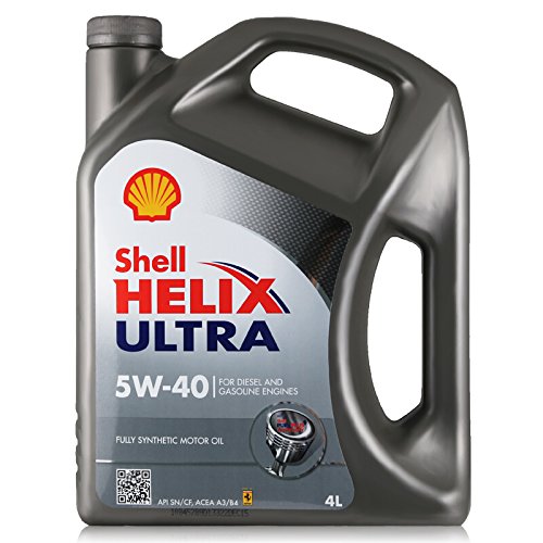 Shell Helix Ultra 5W-40 - 100 % reines Synthetiköl für Benzin- und Dieselmotoren - 4-Liter-Kanister
