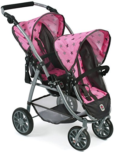 Bayer Chic 2000 689-83 Zwillings-Puppenwagen, Rosa