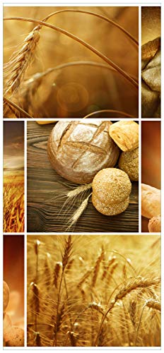 posterdepot ktt0463 Türtapete Türposter Getreide und Brotsorten aus Weizen-Größe 93 x 205 cm