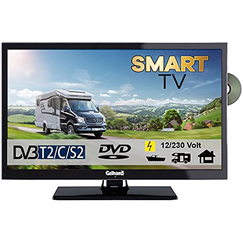Gelhard GTV2452I Smart TV 24 Zoll DVB/S/S2/T2/C, DVD, USB, 12V 230 Volt WLAN