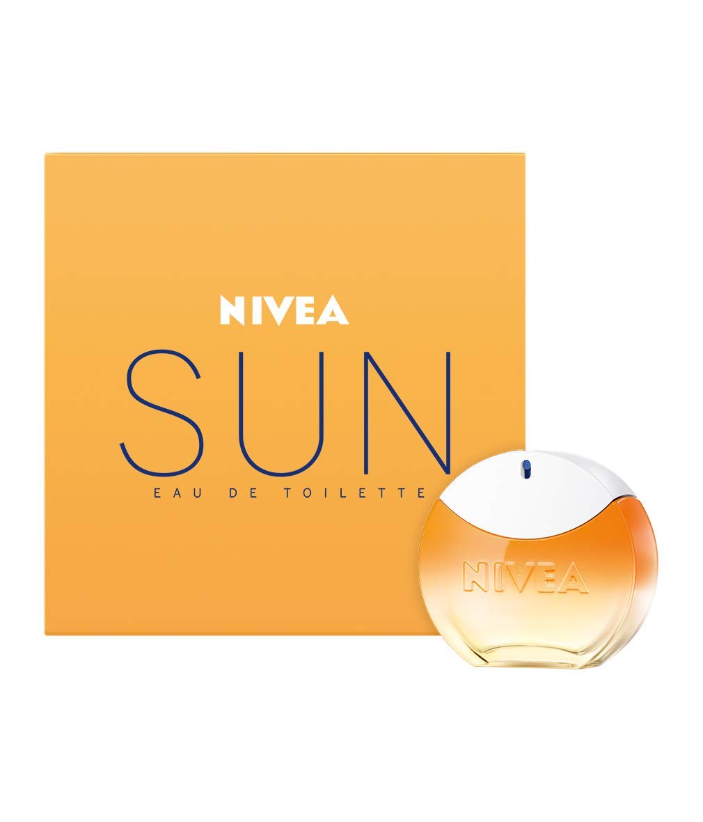 NIVEA SUN Eau de Toilette, Parfum mit dem Original Sonnencreme Duft, sommerlicher und erfrischender unisex, im ikonischen Parfüm-Flakon (30 ml)