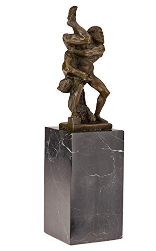 aubaho Bronzeskulptur Herkules Hercules Diomedes Bronze Skulptur 34cm Sculpture