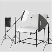 mantona Walimex Shooting Table Set Pro Daylight - Dauerlicht-Kit - 3 Kopf/Köpfe x 1 Lampe(n) - fluoreszierend - 50 W - AC (16702)