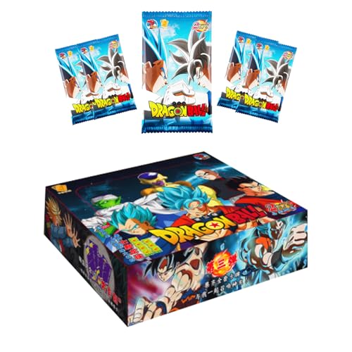 Dragon Ball – Anime-Karten, 150 Dragon Ball-Sammelkarten, Limitierte Sammelkarten PR, ZR, CP, UR, Brettspielkarten, TCG CCG-Sammelkartenspielbox. (Ganze Schachtel – 30 Packungen)