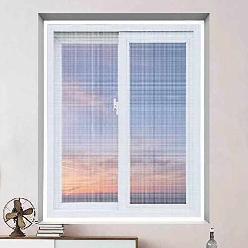BASHI Praktisches Fenstergitter, verschlüsseltes Fensternetz, verhindert Insekten, Mäuse, Schlangen Hornetten, Nager, selbstklebendes Fenstergitter