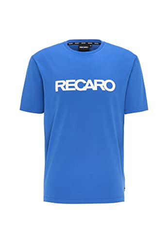 RECARO T-Shirt Originals | Herren Shirt, Rundhals | 100% Baumwolle | Made in Europe, Farbe:Blue, Größe:M
