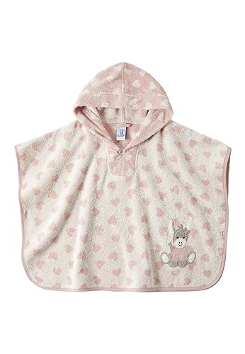 my-mosaik Sterntaler Baby-und Kinder Badeponcho 100% Baumwolle mit Namen bestickt/Personalisiert (Emmi Girl rosa)