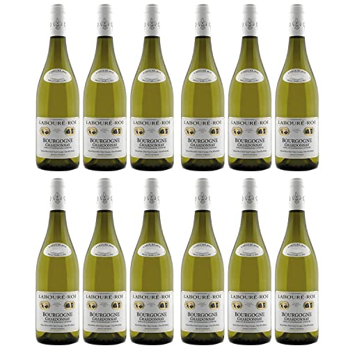 Bourgogne Blanc Chardonnay AOC Labouré-Roi Weißwein Wein trocken Frankreich I FeinWert Paket (12 x 0,75l)