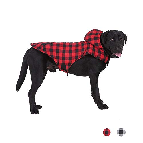 Oncpcare Hundemantel mit Karomuster, warm, für den Außenbereich, für kalte Wetter; für kleine und mittelgroße Hunde