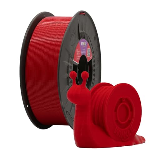 Winkle PLA HIGH SPEED Nitro Red Filament, 1,75 mm, Druckfilament, 3D-Drucker, 3D-Drucker, 3D-Filament, hohe Geschwindigkeit, Nitro-Farbe, Spule mit 1000 g