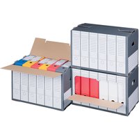 SMARTBOXPRO Archiv-Container, grau, mit perforiertem Deckel